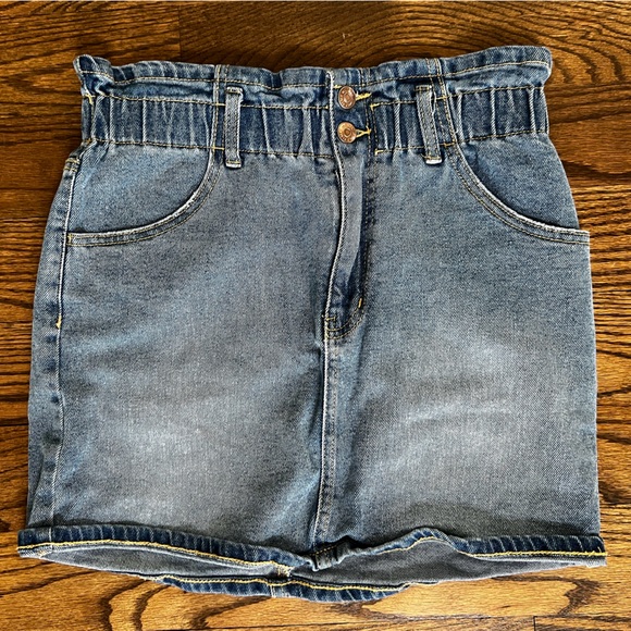 Wild Fable Cinched Waist Denim Skirt Size Small - Picture 1 of 3
